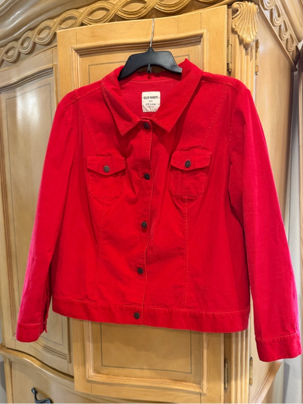 Old Navy Bright Red Women’s Corduroy Jacket